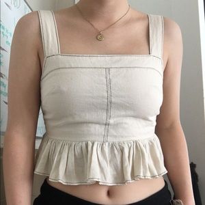 Urban peplum crop top